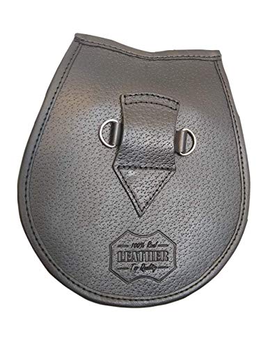 Kid's Rabbit Fur Semi Dress Sporran - Semi Dress Rabbit Fur Sporran for Kids, Children’s, Babies. (Black, Medium 5-12 Years)4