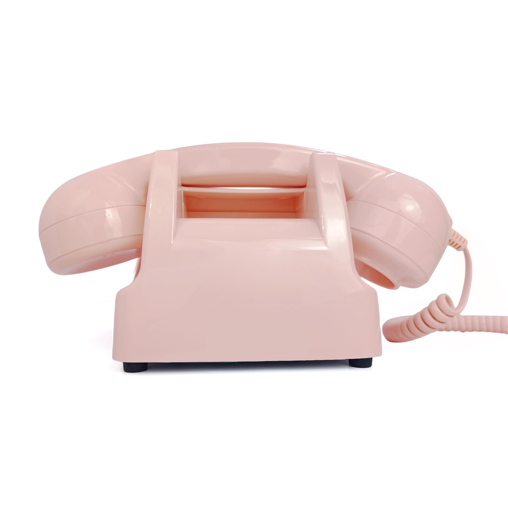 Amazon | ピンクのレトロなロータリー固定電話、1960年代ヴィンテージ