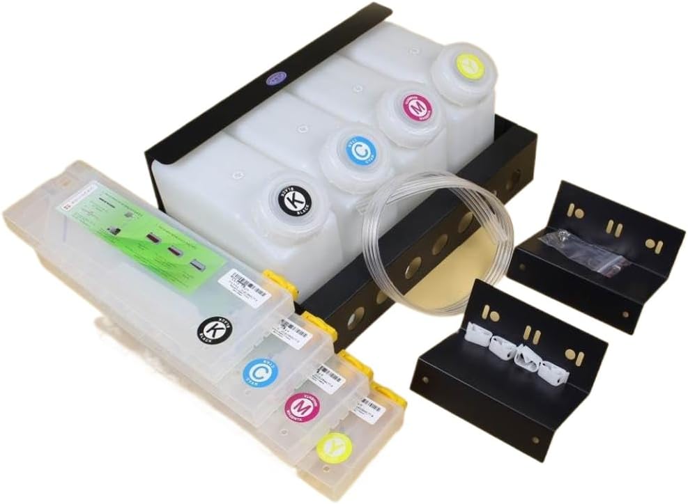 Bulk Ink Supply System No Chip Compatible with Roland XJ640 XJ740 RS640 BN20 SP300 SP540i Mutoh RJ900 Mimaki JV33 JV34 CJV30 JV5 JV22 JV3