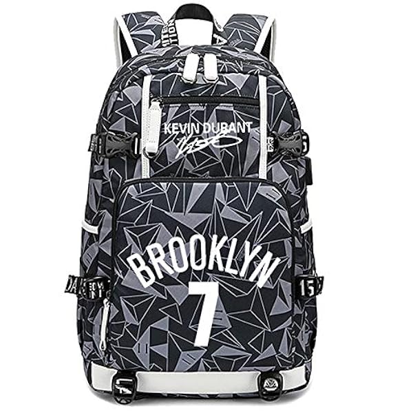 Lorh's store Jugador de Baloncesto Durant Mochila Luminosa Estudiante de Viaje Mochila para fanáticos para Hombres Mujeres