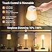 Ainostone Cordless Table Lamp Rechargeable 2 Pack Wireless Touch Light Battery Operated 3 Color & RGB Stepless Dimmable Portable Led Waterproof Small Lamps for Kichen/Dining/Outdoor/Patio/Restaurant