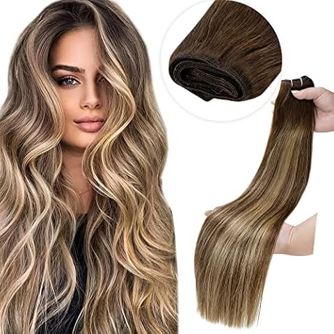 LaaVoo Extensiones de Cabello Natural Trama 12"/30cm Cover