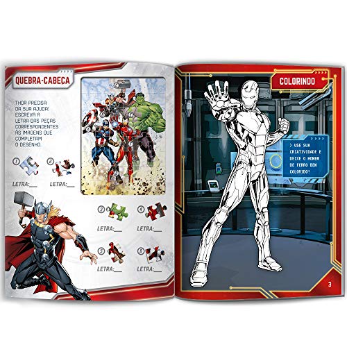 MEU LIVRO DE ATIVIDADES E COLORIR VINGADORES POP