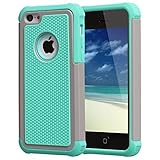 iPhone 5C Case, AUMI Hybrid Dual Layer Shock Absorbin Armor Defender Protective Case Cover (Hard Plastic with Soft Silicon) for Apple iPhone 5C