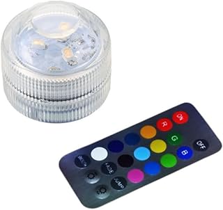 DOITOOL Luzes Subaquáticas Para Piscinas Luz LED Para Lagoas Subaquáticas Luz LED Para Piscina Mini Mergulho LED Luzes De Chá Luz LED Subaquática Luzes Para Piscinas Luz De Mergulho LED