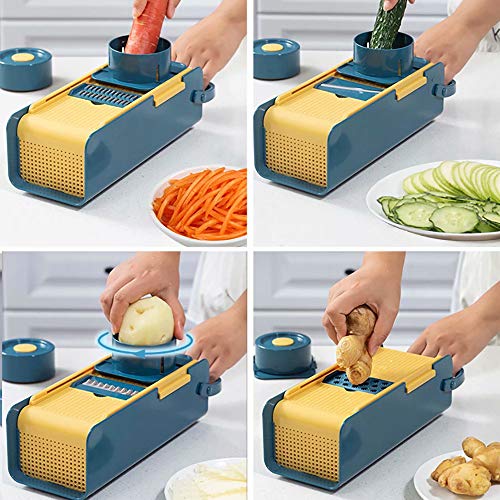 Cortador Mandoline Slicer Chopper and Grater 7 em 1 cortador de queijo vegetal picador de alho