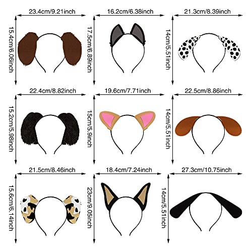 Ppxmeeudc 9pcs dogs ear headbands for pet birthday party favors for costumes dress-up party supplies 2 Ppxmeeudc 9pcs dogs ear headbands for pet birthday party favors for costumes dress-up party supplies - image 3