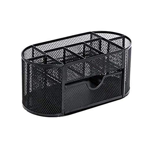 Healthy clubs Organiseur de Bureau en Métal avec Tiroir, Papeterie Organizer Multifonctions Organisateur pour Bureau, Maison (Color 1)