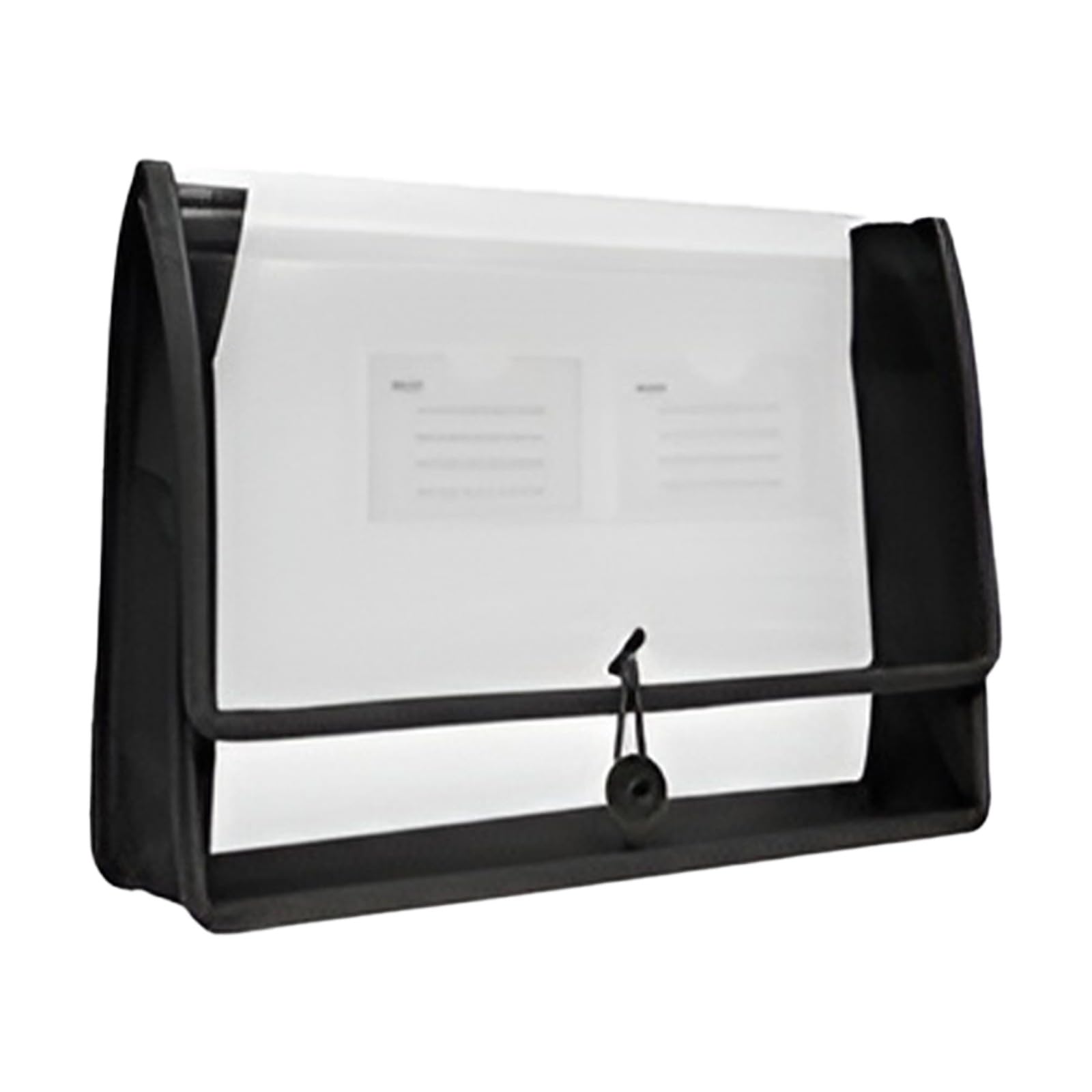 Document Folder, A4 Waterproof Plastic File Folders, Document Wallet Files Folder, Stationery and Office Supplies, Large Capacity File Organizer for School Home Office (Black)