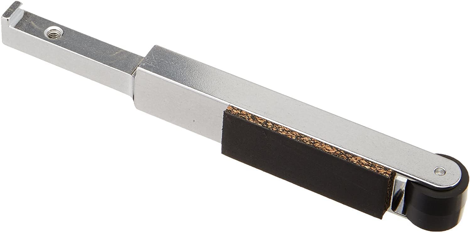 Dynabrade (11287) Contact Arm Assembly | 3/4" Diameter x 5/8" Wide, Rubber Wheel, with 3/4" (19 mm) Wide Platen | For 5/8" (16 mm) or 3/4" (19 mm) Wide x 20.5" (521 mm) Long Belts