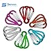 Senven® 30Pcs 5cm Aluminio Mosquetón Set (Gourd-Shape), Mini llavero Mosquetón, Gancho de...
