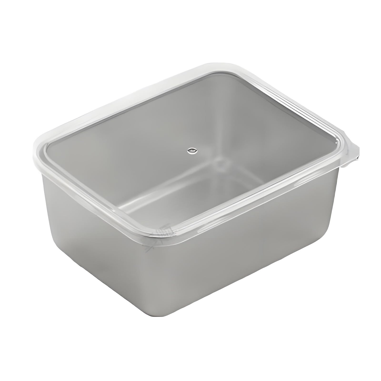 NMFLAB Metal Food Container for Meal Prep Rectangular Kitchen Storage Box for Lunch Picnic and Serving Use Daily Kitchen Storage