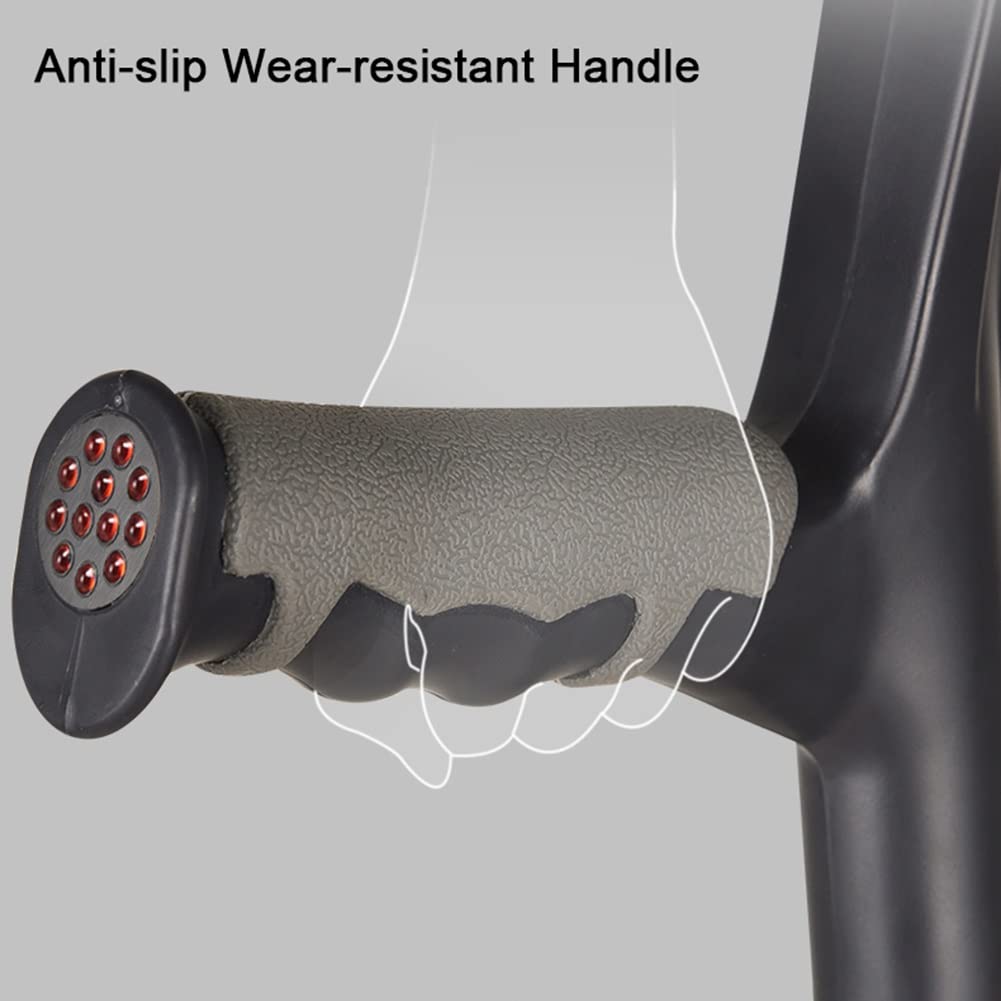 Muletas de Antebrazo Plegables para Adultos, Bastones Ligeros y Ajustables, Diseño Ergonómico con Tapa de Pie Antideslizante, Adecuadas para Una Altura de 140~185cm (Size : 1 Count)