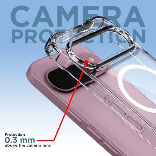 Image of Pikkme Back Cover for Google Pixel 9 Pro XL 5G Mag-Safe Shockproof PC + TPU Protective Case Magnetic Support Bumper Case (Transparent Mag-Safe)