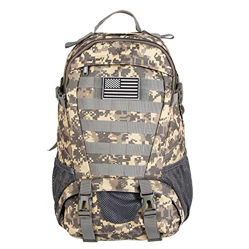 Mochila Táctica Militar Molle Impermeable 30L de Gran Capacidad Bolsa de Senderismo