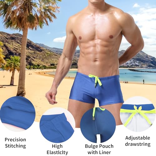 KAREN SPACE Mens Swim Trunks Quick Dry Breathable with Drawstring Swimwear Multiple Color Options3