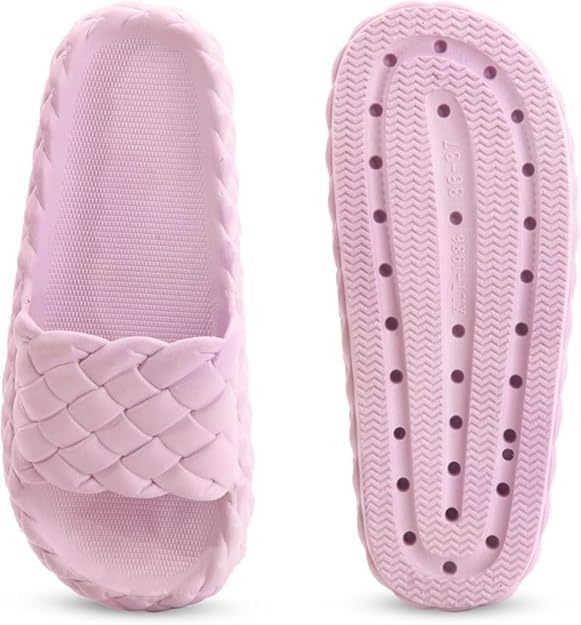 Image of Richmen Women Summer Flip Flop Slippers Casual Pillow EVA Anti-Slip Sole Sandals for Women's & Girls Soft Cushioned Bathroom & Home Slides Rubber Flats