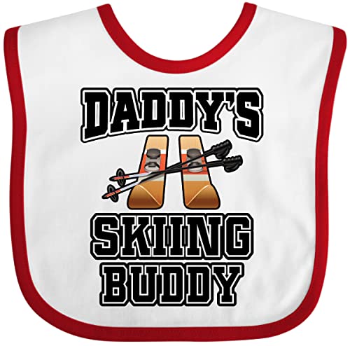 inktastic Daddys Skiing Buddy Kids Skis Baby Bib