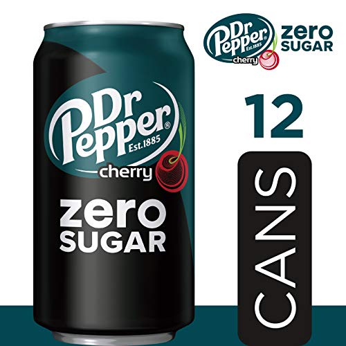 Dr Pepper Cherry Zero Sugar Soda, 12 Fl Oz Cans, 12 Pack #TOP4