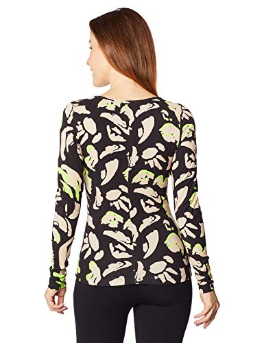 Forum 364605453 Blusa Estampada Feminino, M, Preto/Bege/Verde