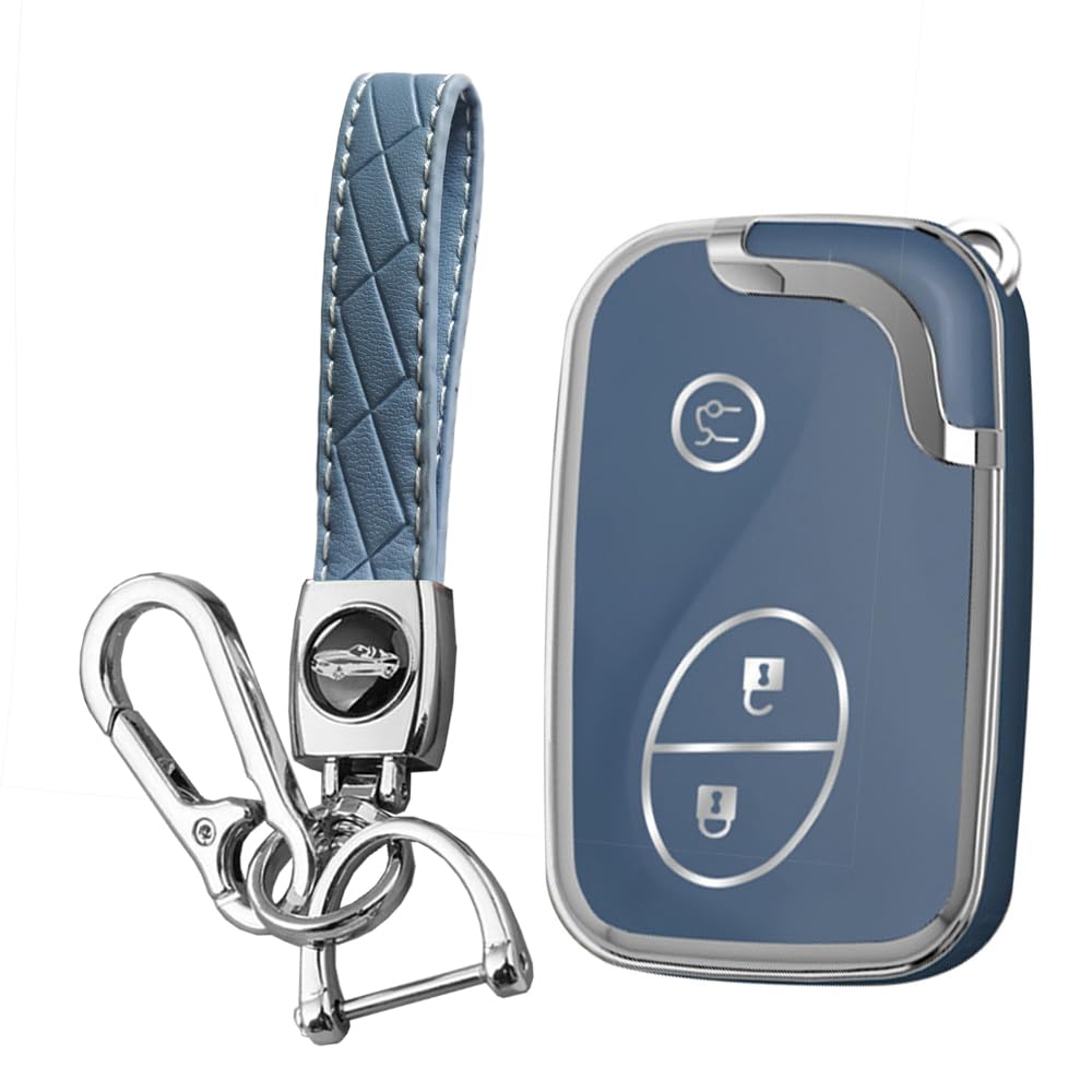 KUNIO Key Fob Cover fit for Lexus CT200H GX400 GX460 GS300 K01 LS460 NX200 IS250 IS300C RX270 ES240 Key Cover TPU Car Key Case Cover Key Chain Key Case A Grey