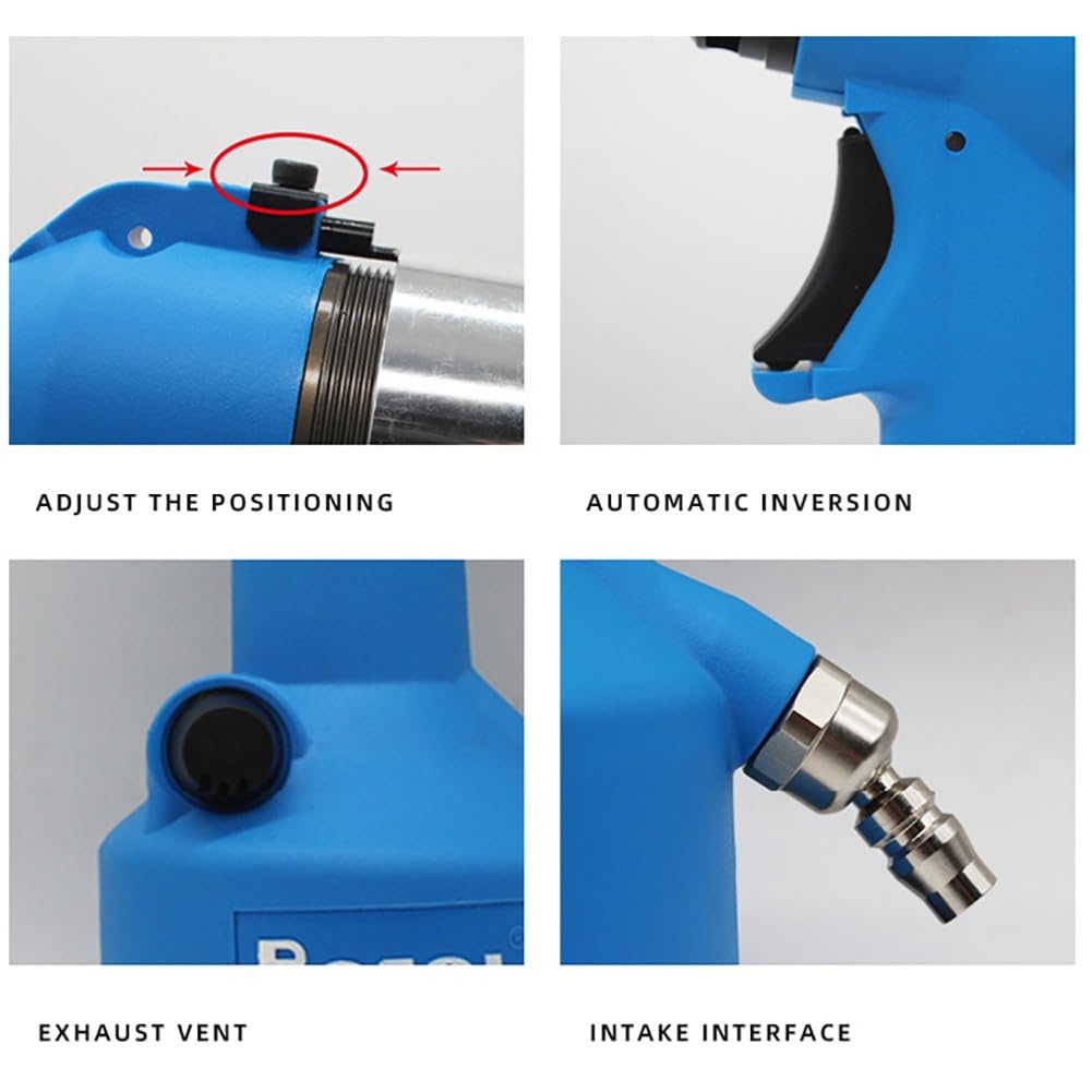 Remachadora de aire hidráulica automática Herramienta de tuercas remachadoras ciegas, Pistola de remaches neumática hidráulica industrial, Pistolas de tornillo eléctrico Herramienta remaches neumática
