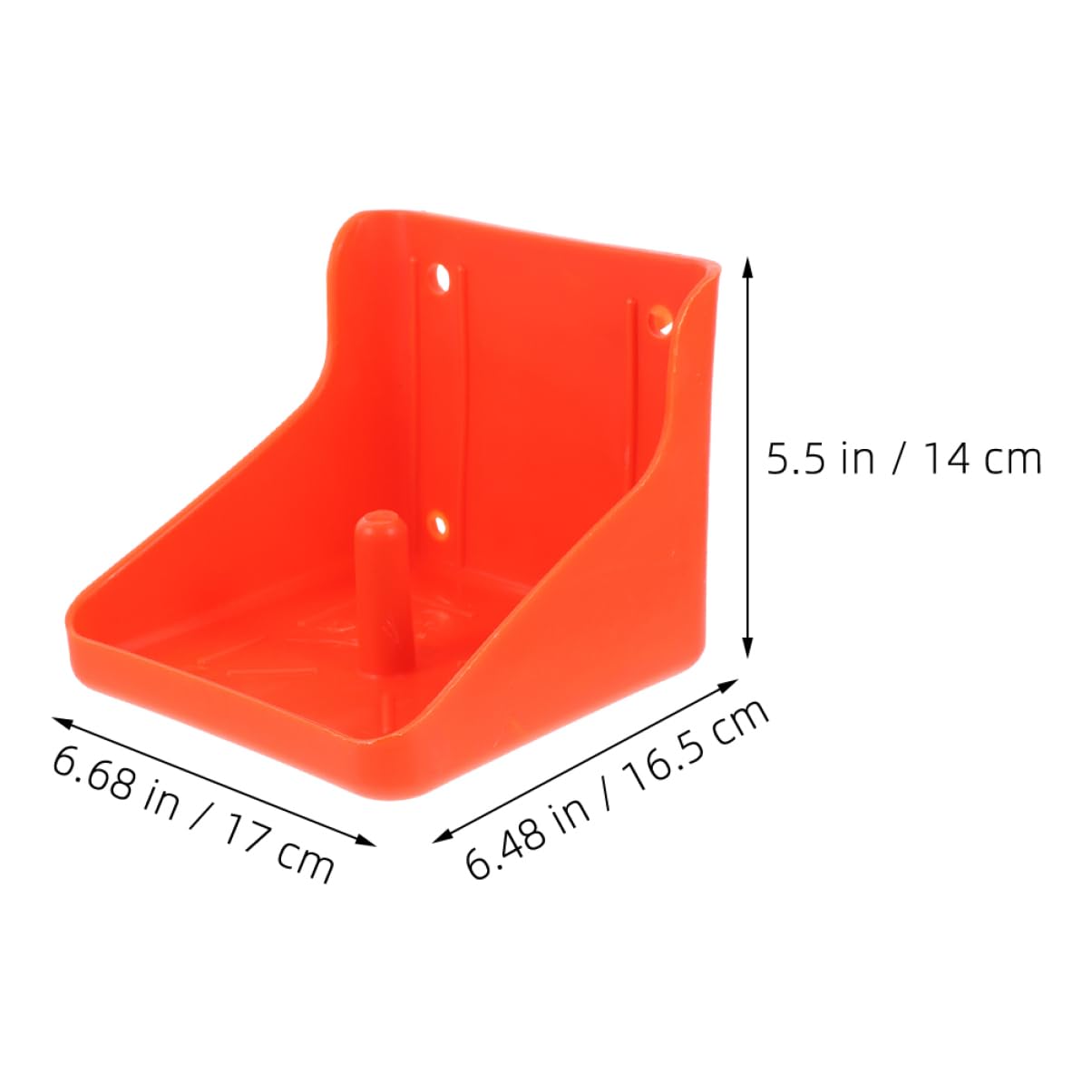 Comedero para Ganado y Ovejas, Soporte Rojo de Plástico 3 Piezas | Uso Interior y Exterior, Diseño Práctico y Desmontable, Formato para Bloques Minerales y Forraje Mineralizado