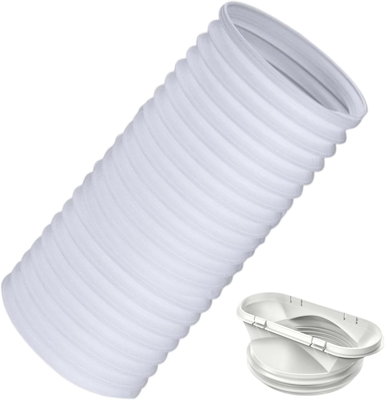 Flexible AC Hose, Portable Air Conditioner Duct, 5.1 Inches Diameter Hose with Heat Resistant Material, Exhaust Tube Replacement, Air Conditioner Vent with Easy Fit Design, AC Accessory for Apartment