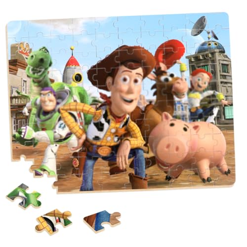 100 Pieces Jigsaw Puzzles for Kids Ages 4-8,Cute Toy Puzzles,Kid Boys Girls Children Learning Educational Puzzless Portable Box Pack Toys