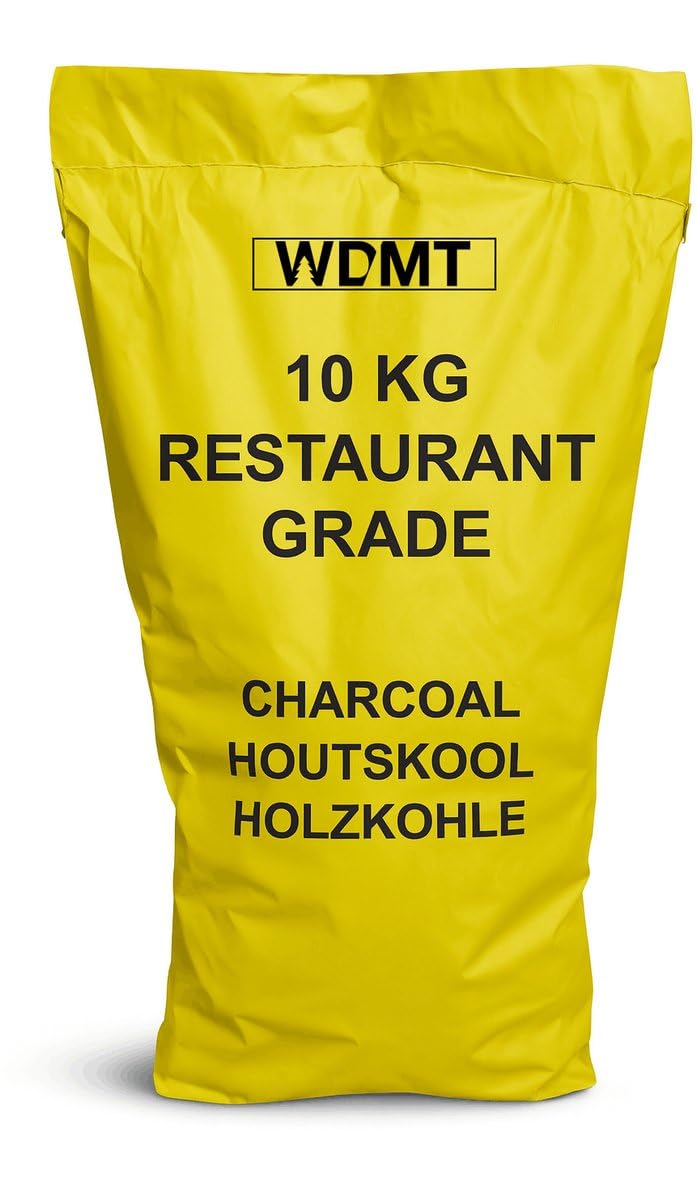 Carbone Vegetale Premium Qualità Ristorante 10 kg – 100% Naturale per BBQ, Kamado, Smoker e Griglia – Lunga Durata & Alte Temperature