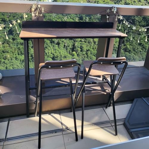 Chaise de bar résistante aux intempéries pour balcon compact et terrasse - 5