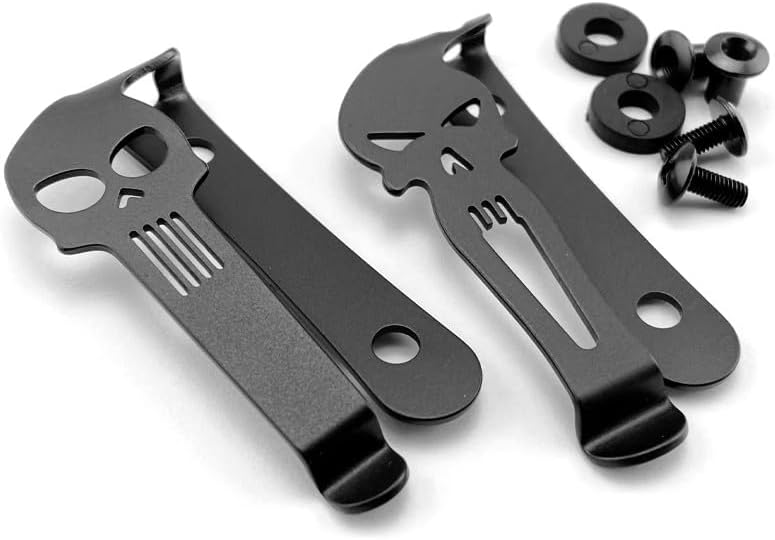 1PC Stainless Deep Carry Pocket Clip with 2 Sets Screws Fit for Knife Case, Kydex Sheath DIY Making Accessory