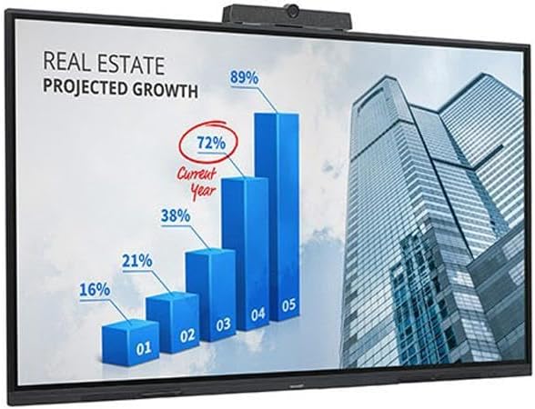 Spectacular 4K Ultra-HD 86 Class (85-9/16 Diagonal) AQUOS Board Interactive DI