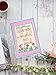 Handmade Embroidered Greeting Card with Charming Phrase 
