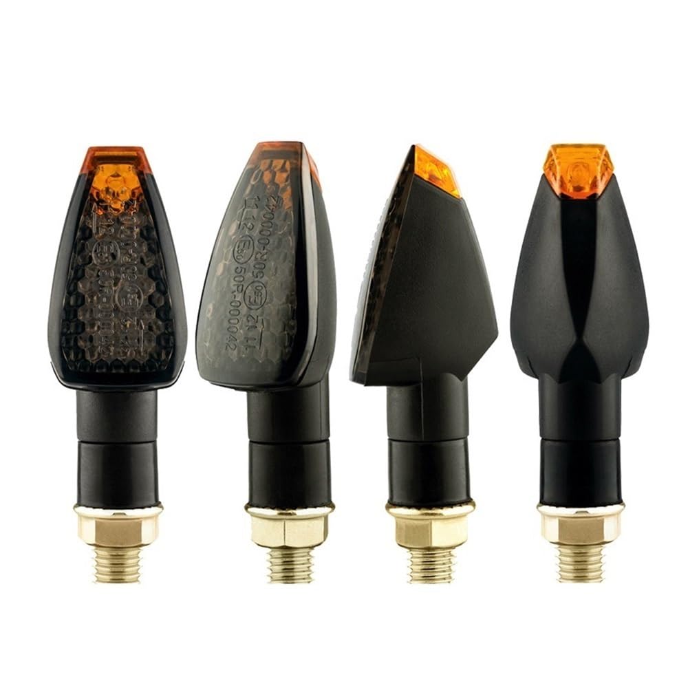 Frecce per motociclette omologate per luci di segnalazione 14 per indicatori direzione Luce ambra Lampeggiante 12V/24V M10(2PCS)