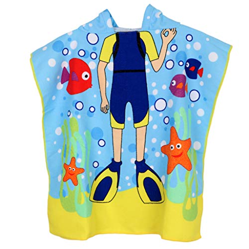 Almencla Poncho de Criança Fofa - Mergulhador