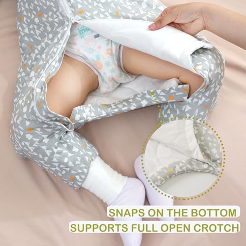 Nivolltha 100% Cotton Soft Baby Sleeping Bag with Feet 1.5 TOG, All Season Warm Toddler Sleep Sack with Feet, Graphic, Size XS - Image 4
