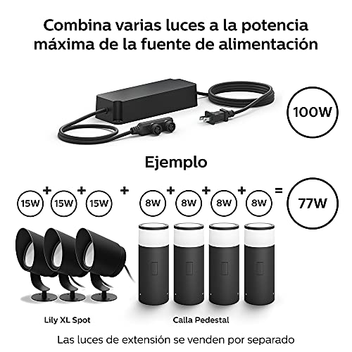 Image of Philips Hue Outdoor 100W Power Supply Black - Connect Multiple Hue Outdoor Low Voltage Lights up to Total of 100W - Requires HueBridge - Weatherproof (Pack of 10)