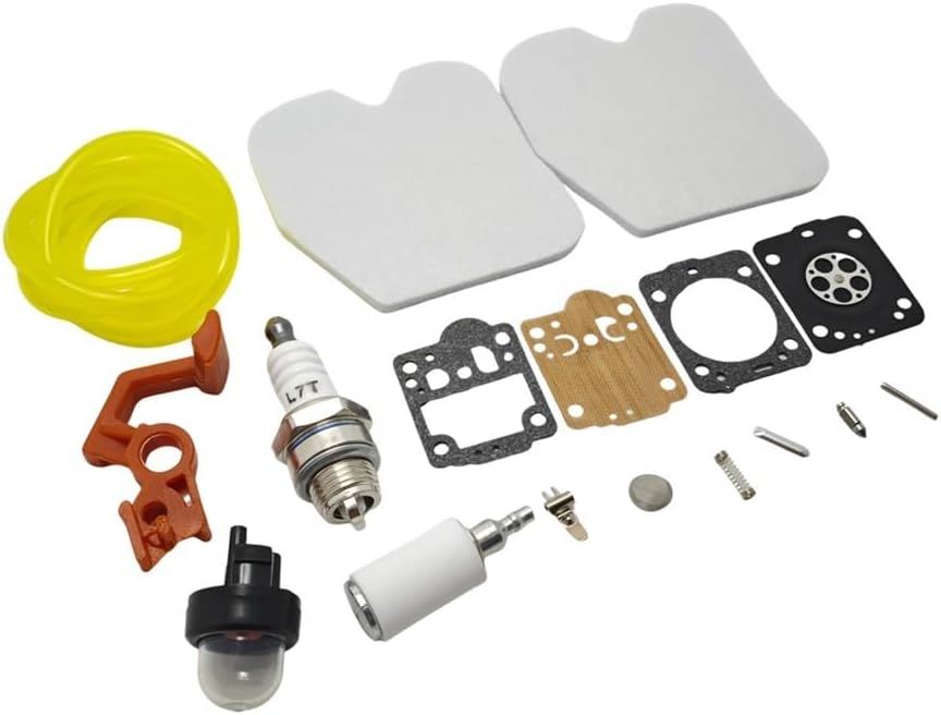 Service Carb Kit Air Filter Fit for CS340 CS380 Chainsaw Line Primer Bulb Spark Plug Set Replacement Spare Part