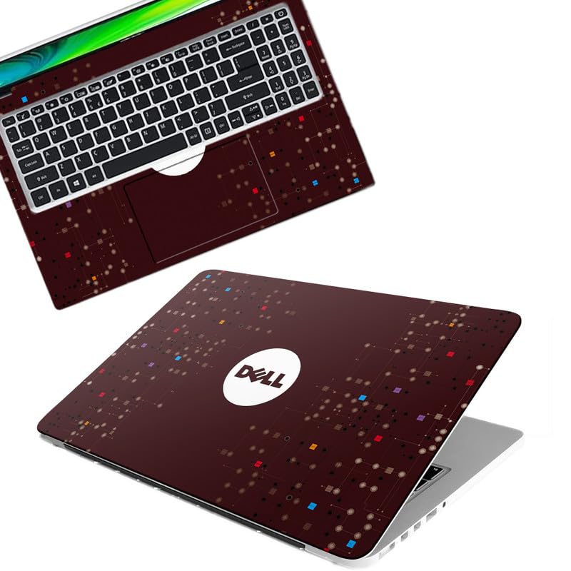 Image of Galaxsia DSGN 295 Full Body Laptop Skin Bubble-Free| Laminated & Removable | HD Quality Sticker for Laptops Upto 15.6 Inches Compatible with DELL