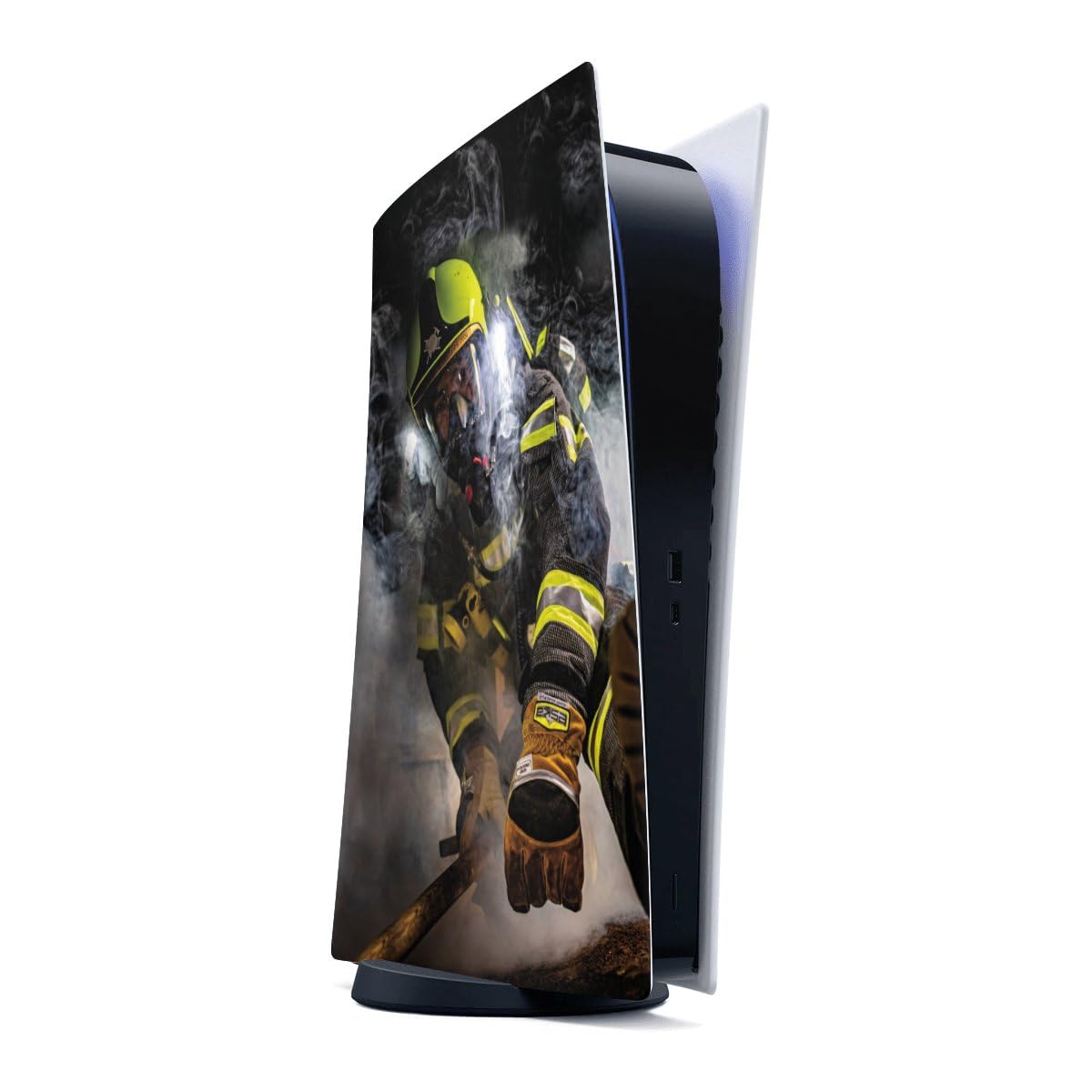 DeinDesign Autocollant Compatible avec Sony PlayStation 5 Digital Edition Sticker Film Autocollant Sapeurs-Pompiers Pompier Feu