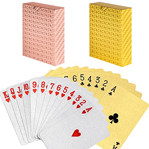 4 Barajas impermeables de plástico para póker miniatura 2