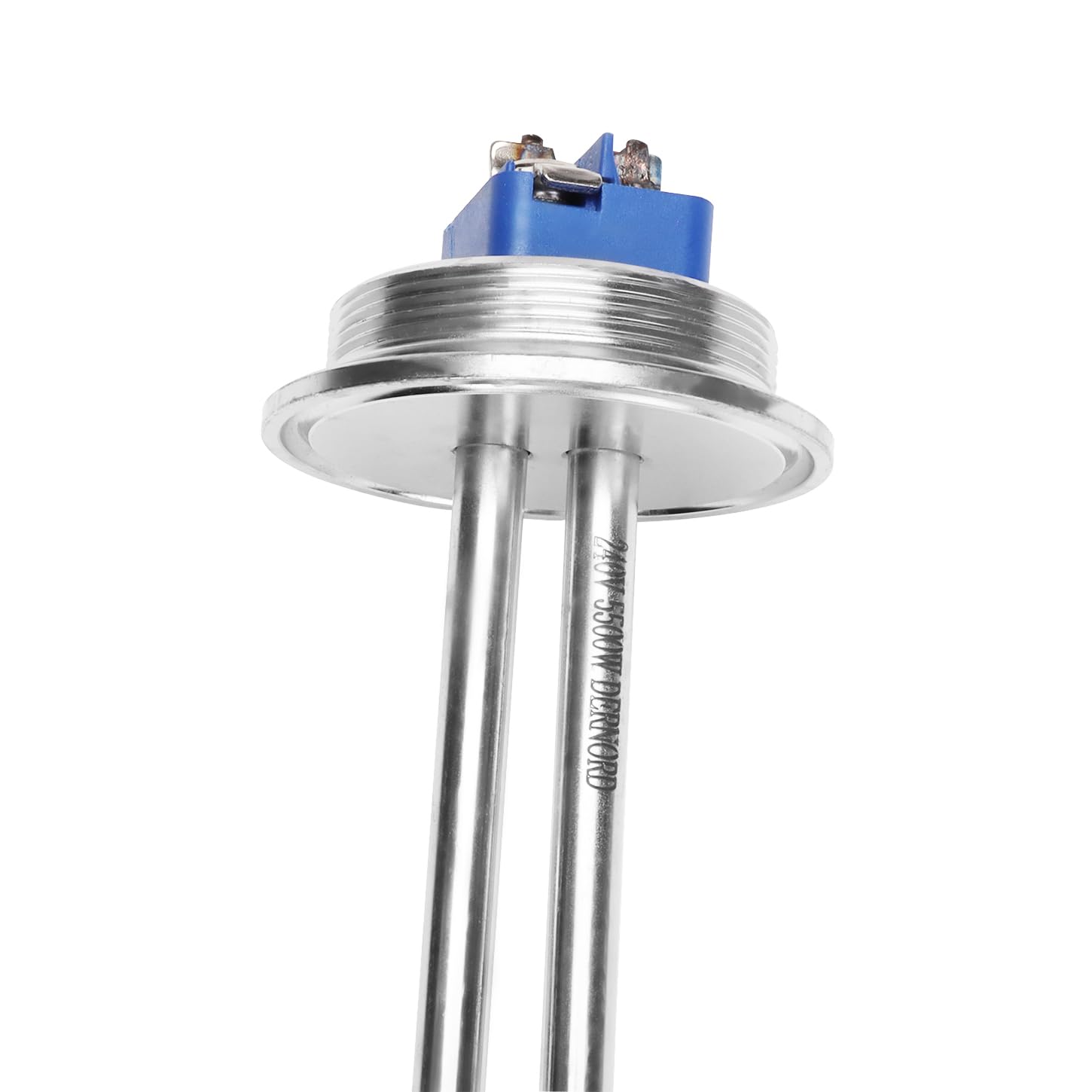 DERNORD Densità di watt del riscaldatore di acqua ad immersione dell'elemento riscaldante del Tri-clamp 240V 5500W di 2 pollici (OD64mm)