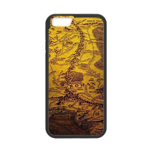 Generic Cell Phone Case for iPhone 6 Plus 5.5 Inch [Black] The Realm Of Middle Earth Map [Custom] AA8539