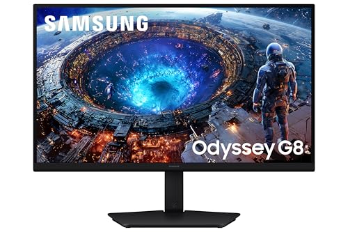 Image of Samsung Odyssey G80HF 27" 5K 5120x2880 IPS Gaming Monitor, 1ms, Dual 360Hz 180Hz Refresh, HDR10+ Gaming, Gsync Compatible, Freesync Premium, HDMI 2.1, Displayport, USB, Height Adjust, LS27HG806EFXXU