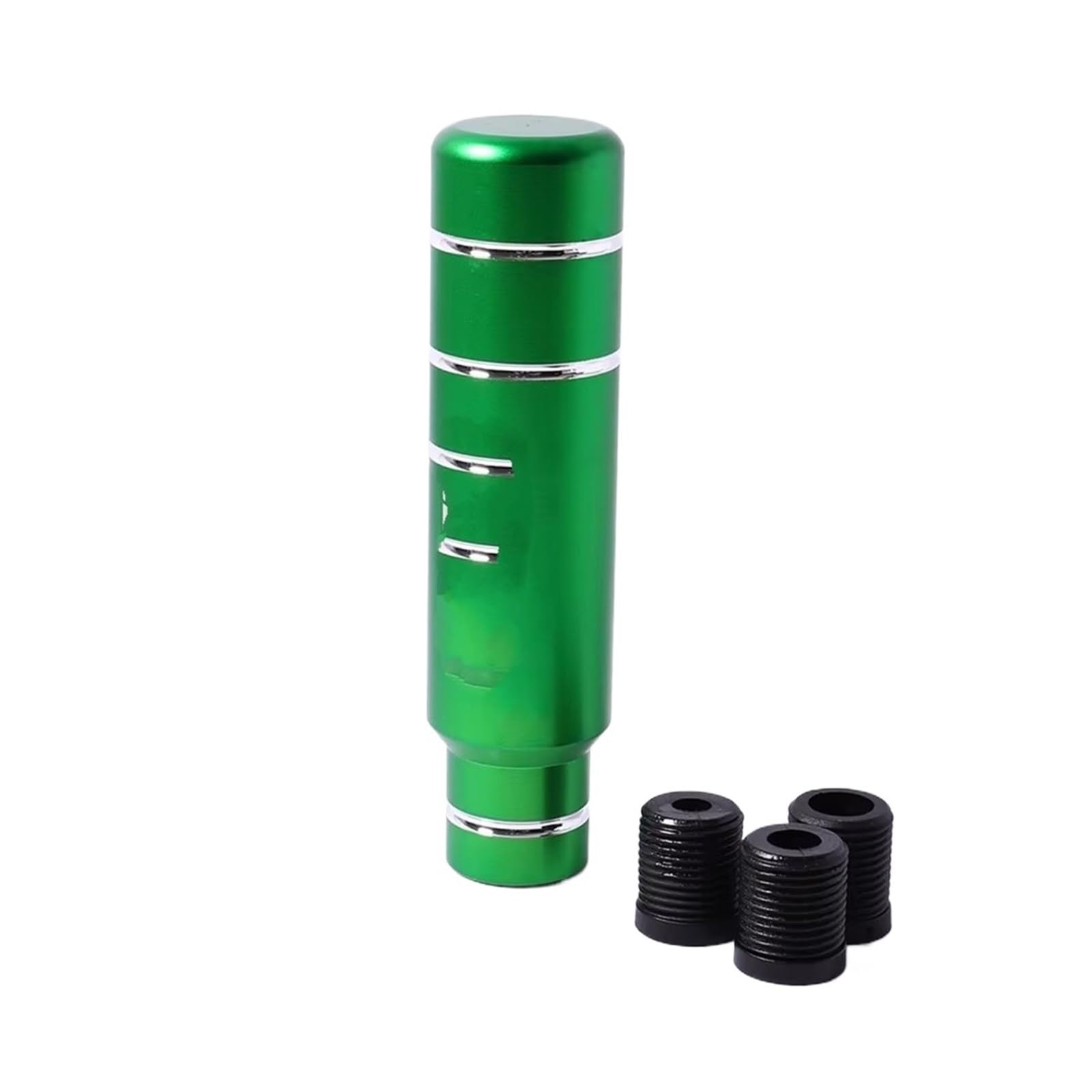 Jjrfvbgt Green Car Speed Gear Shift Knob 13Cm Gear Shift Knob Manual Transmission Gear Stick Lever Shifter Knob Car Universal Aluminum With 3 Adapters 8Mm 10Mm 12Mm