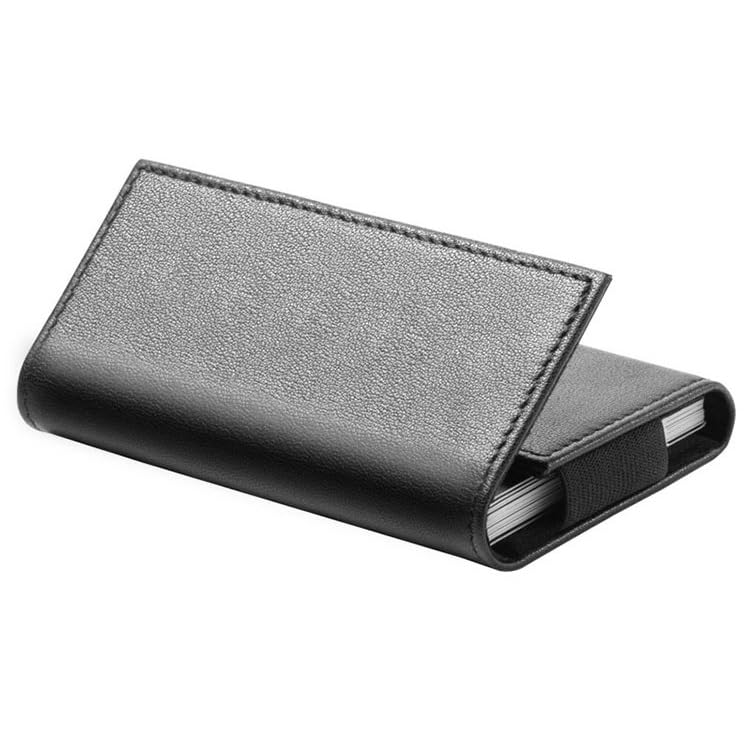 Scatola per biglietti da visita in pelle Porta biglietti da visita da uomo e donna in pelle adatta per ufficio Porta biglietti da visita portatile Porta biglietti da visita Scatola porta biglietti da