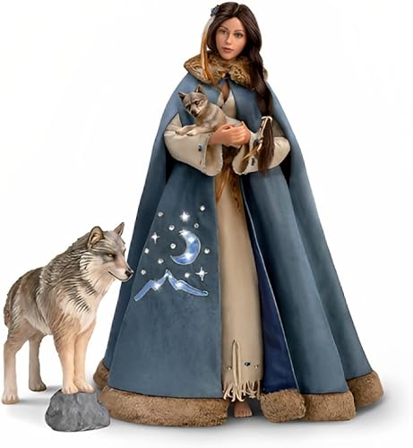 Miniatura 3 de The Ashton-Drake Galleries Maiden of The Wolf Moon Portrait Doll Edición Coleccionista hecha a mano pintada a mano con capa de luz extraíble y 2