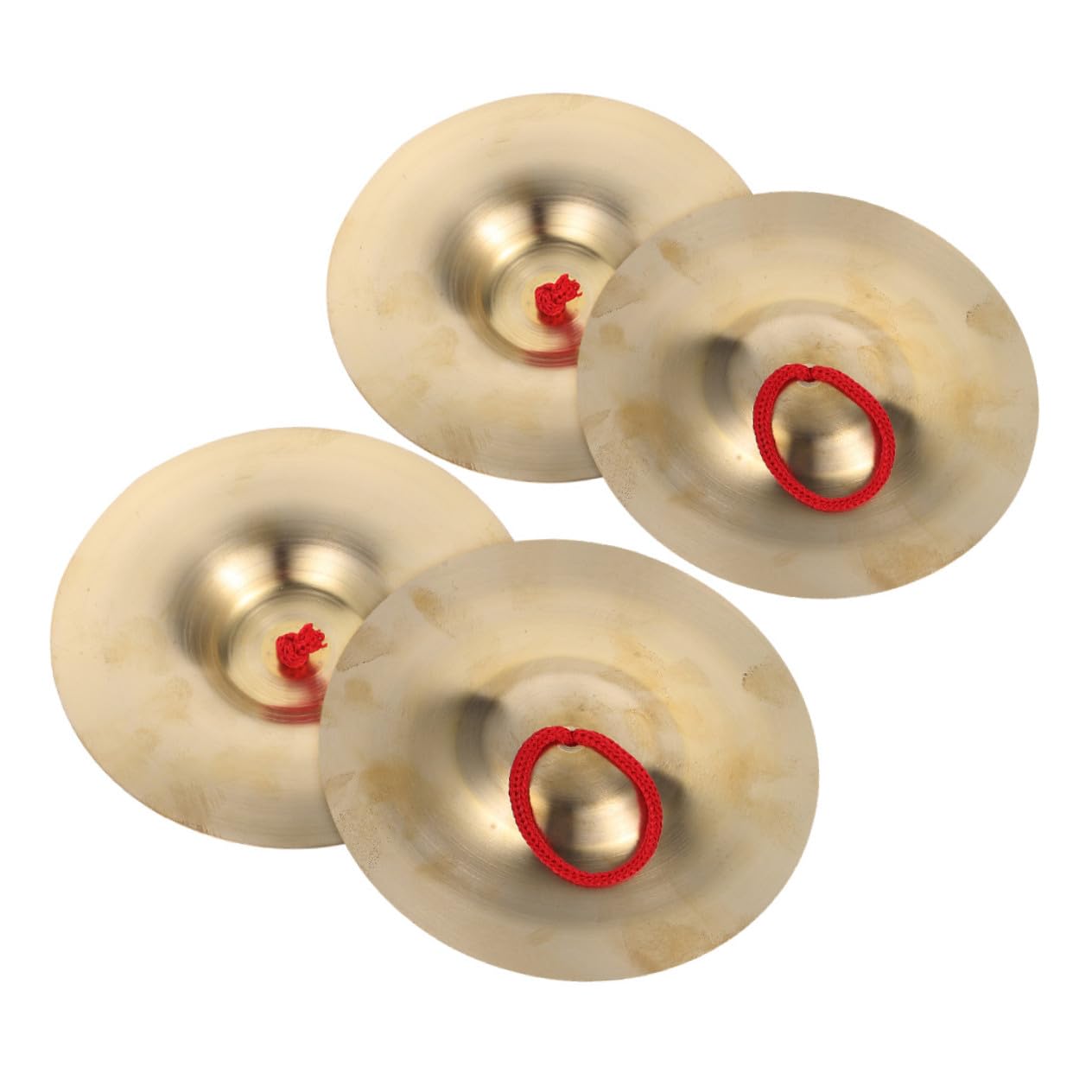4 Stück Goldene Kupfer Schlagbecken 15cm Handzimbeln