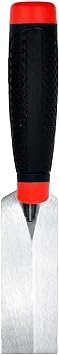Masonry Margin Trowel, 6 x 2 Carbon Steel Blade, Flat Margin Flooring Trowel with Comfortable Handle for Spreading Mortar, Trimming Corners